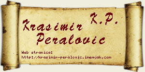 Krasimir Peralović vizit kartica